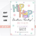 Easter party egg hunt invitation
